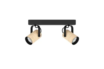 Spotlight Eglo Cayuca med 2 Lampor - Svart/Brun - Belysning - Spotlights & downlights