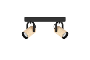 Spotlight Eglo Cayuca med 2 Lampor - Svart/Brun - Belysning - Spotlights & downlights