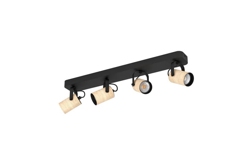 Spotlight Eglo Cayuca med 4 Lampor - Svart/Brun - Belysning - Spotlights & downlights