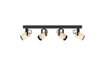 Spotlight Eglo Cayuca med 4 Lampor - Svart/Brun - Belysning - Spotlights & downlights