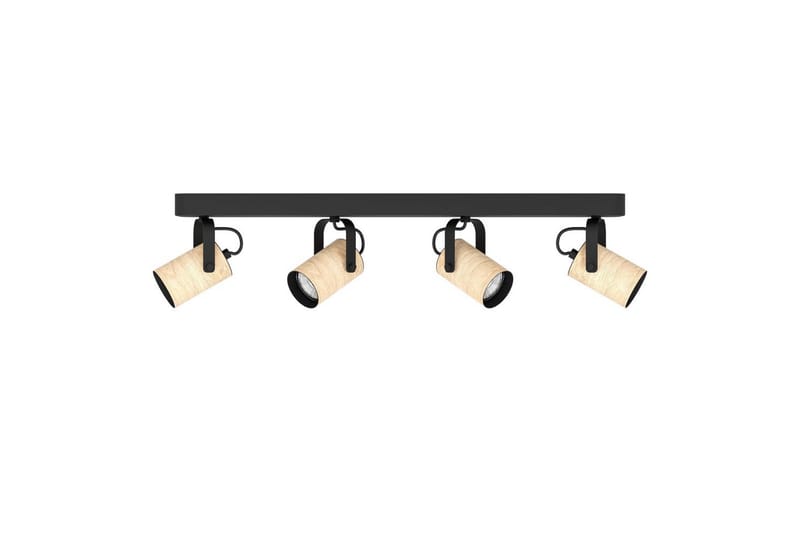 Spotlight Eglo Cayuca med 4 Lampor - Svart/Brun - Belysning - Spotlights & downlights