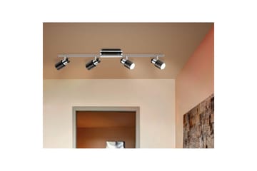 Spotlight Eglo Davida 1 med 4 Lampor - Krom/Svart - Belysning - Spotlights & downlights