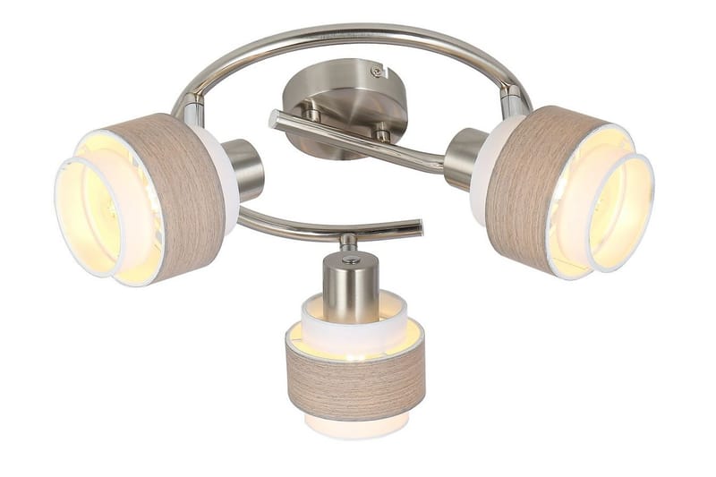 Spotlight Rita 3 Lampor Rund Beige - Globo Lighting - Hall lampa - Downlight 230v - Spotlights & downlights