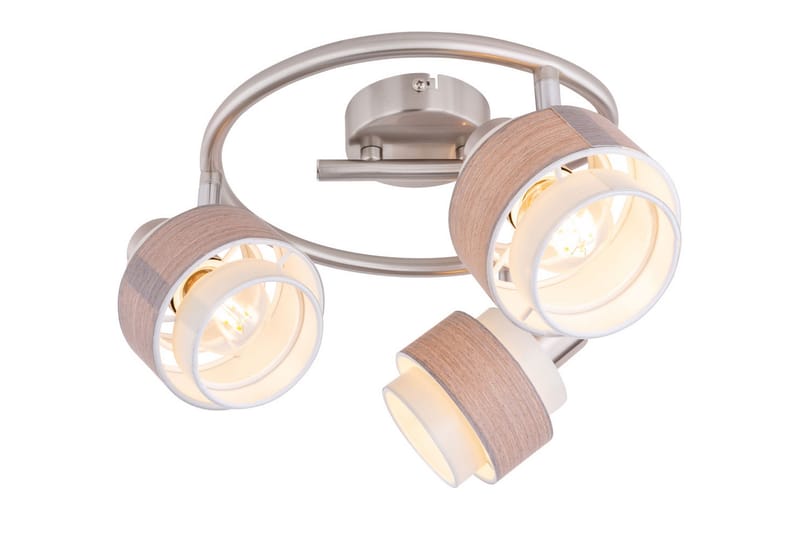 Spotlight Rita 3 Lampor Rund Beige - Globo Lighting - Downlight 230v - Spotlights & downlights - Hall lampa