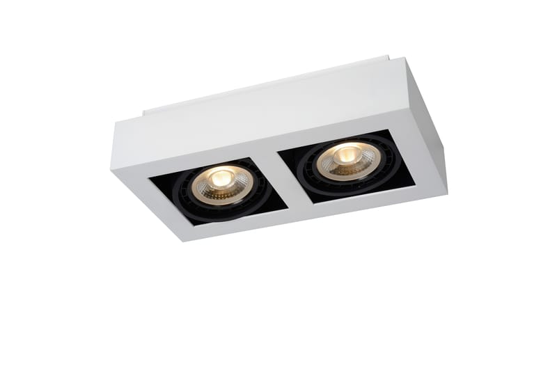 Spotlight Zefix 2 Lampor Vit - Lucide - Downlight 230v - Spotlights & downlights - Hall lampa