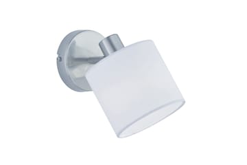 Tommy spotlight 1L E14 borstad stål/ vit - Borstad stål/Vit - Belysning - Spotlights & downlights - Väggspotlight