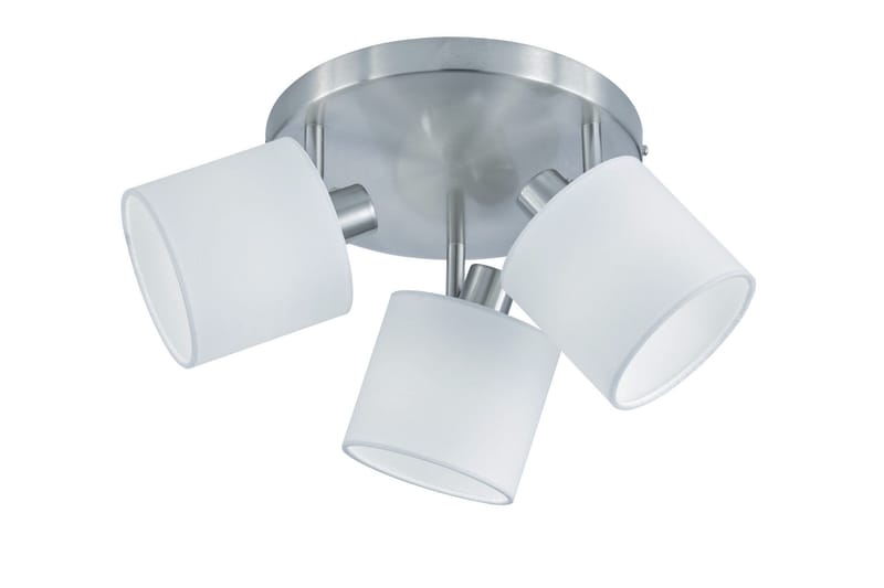 Tommy Spotlight 3L  E14 borstad stål/ vit - Borstad stål/Vit - Belysning - Spotlights & downlights - Takspotlight