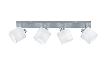 Tommy Spotlight 4L  E14 borstad stål/ vit - Borstad stål/Vit - Belysning - Spotlights & downlights - Takspotlight