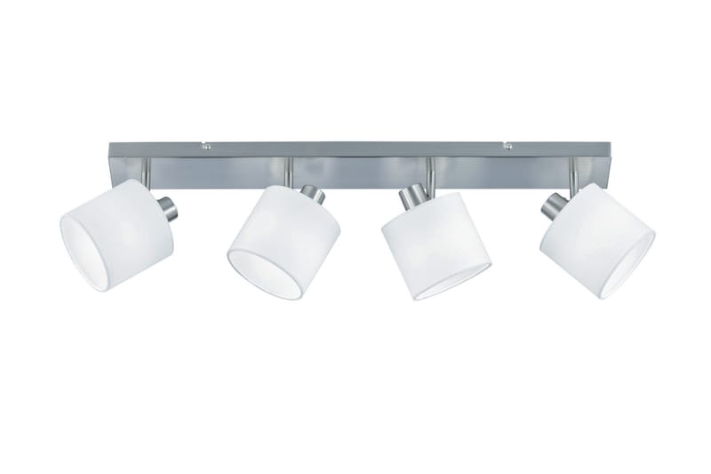 Tommy Spotlight 4L  E14 borstad stål/ vit - Borstad stål/Vit - Belysning - Spotlights & downlights - Takspotlight