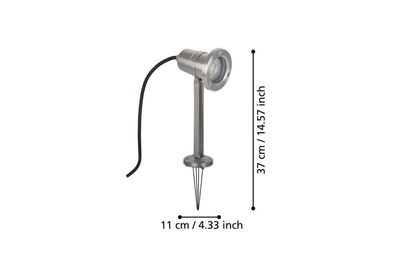 Trädgårdsspotlight Eglo Nema med Jordspett - Svart - Belysning - Spotlights & downlights - Spotlight utomhus