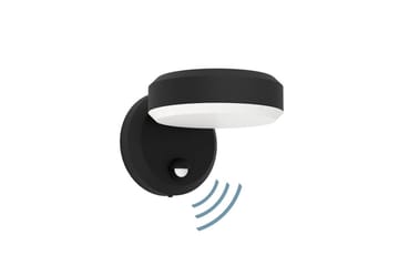 Vägglampa Utebelysning Eglo Fornaci med Sensor - Vit/Svart - Belysning - Spotlights & downlights - Downlight utomhus