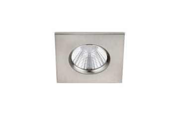 Zagros LED infälld spotlight IP65 borstad stål fyrkant - Borstad stål/Vit - Belysning - Spotlights & downlights - Takspotlight