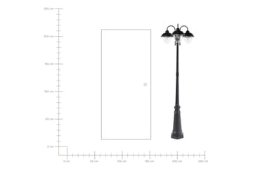 Asinare Lyktstolpe 209 cm - Svart - Belysning - Utelampor & utomhusbelysning - Stolplykta & grindlykta