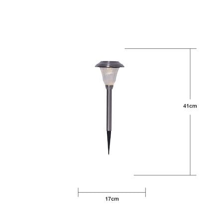 Barcelona Solcellspollare 41 cm - silver - Belysning - Utelampor & utomhusbelysning - Pollare