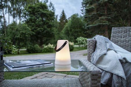 Batteridriven Lykta Linterna 14x20 cm Inomhus/Utomhus - Vit / Svart - Belysning - Utelampor & utomhusbelysning - Bordslampa utomhus