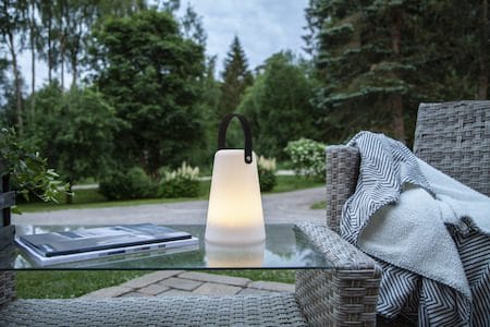 Batteridriven Lykta Linterna 14x20 cm Inomhus/Utomhus - Vit / Svart - Belysning - Utelampor & utomhusbelysning - Bordslampa utomhus
