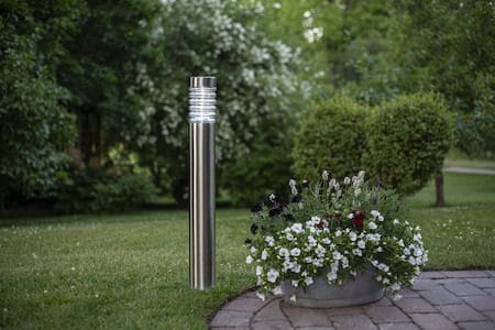 Bologna Solcellspollare 80 cm - silver/klart glas - Belysning - Utelampor & utomhusbelysning - Pollare