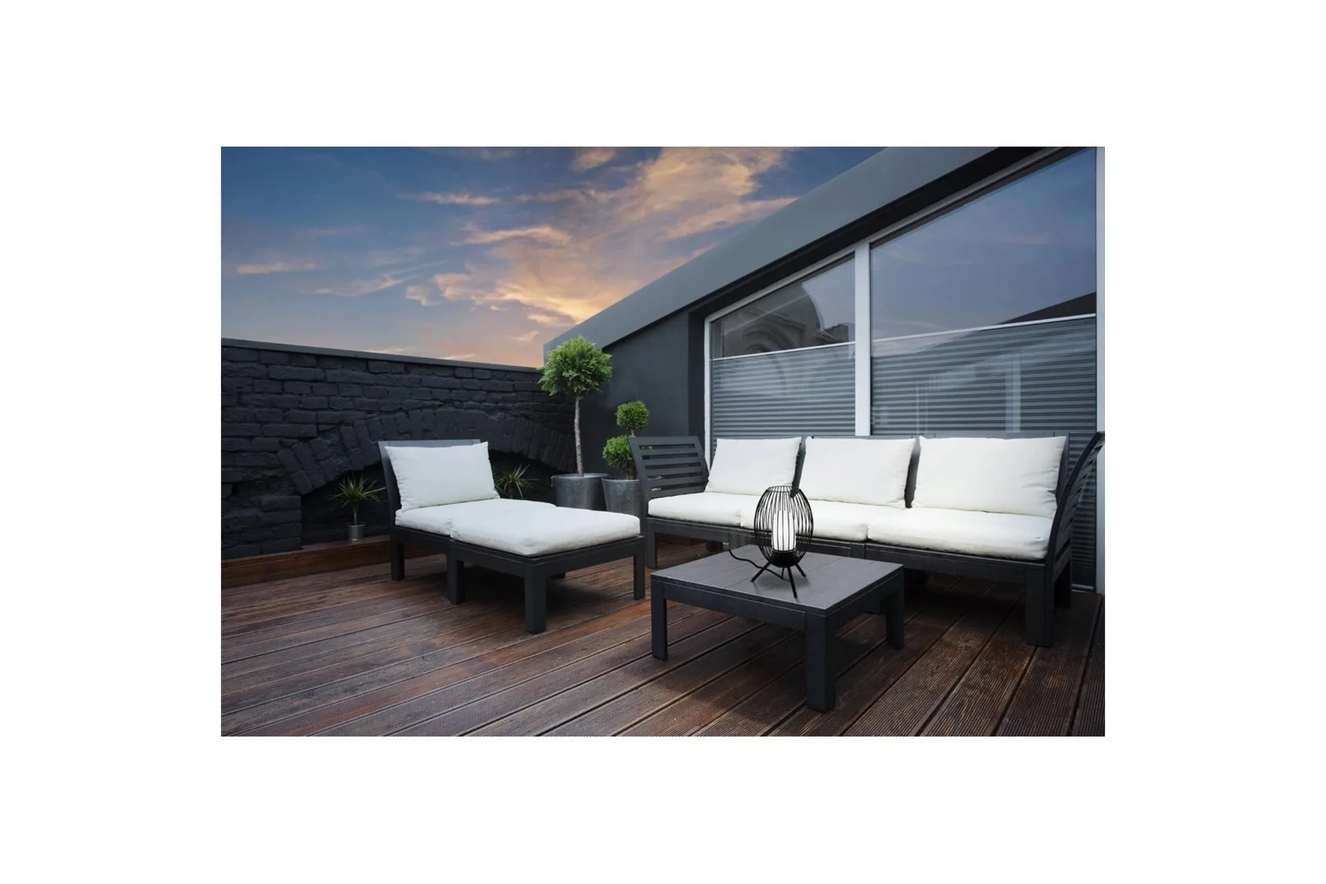 Alternativ bild 1 för EGLO FUSIGNANO outdoor table lamp E27, black