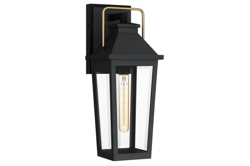 Buckley Quoizel Vägglampa utomhus, Black||Brass