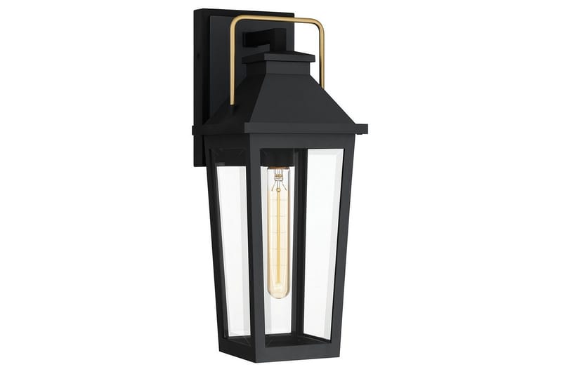 Buckley Quoizel Vägglampa utomhus, Black||Brass
