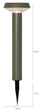 Casa Solcellspollare 45 cm - grön - Belysning - Utelampor & utomhusbelysning - Pollare