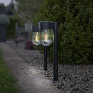 Cupola 2 pack Solcellspollare 30 cm - svart - Belysning - Utelampor & utomhusbelysning - Pollare