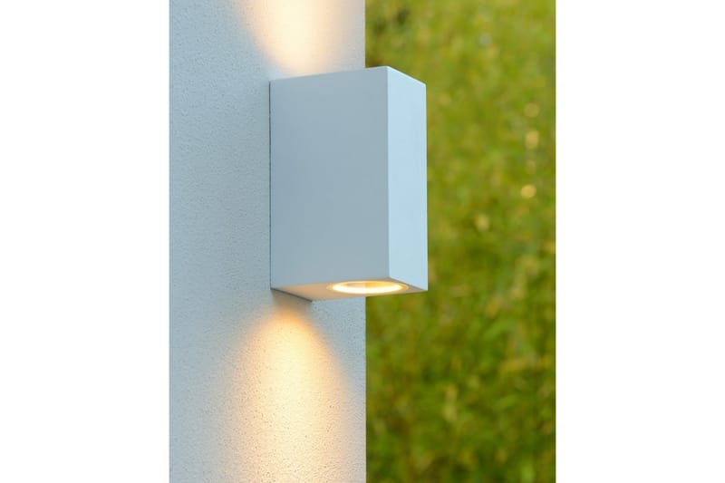 Fasadbelysning Zora LED 9x15 cm Vit - Lucide - Fasadbelysning & vägglyktor