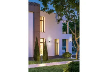 Hoosic Vägglampa E27 rörelsessensor antracit - Vit - Belysning - Utelampor & utomhusbelysning - Fasadbelysning & vägglyktor