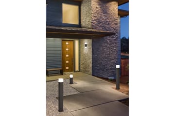 Hudson LED E14 vägglampa 2L antracit - Vit - Belysning - Utelampor & utomhusbelysning - Fasadbelysning & vägglyktor