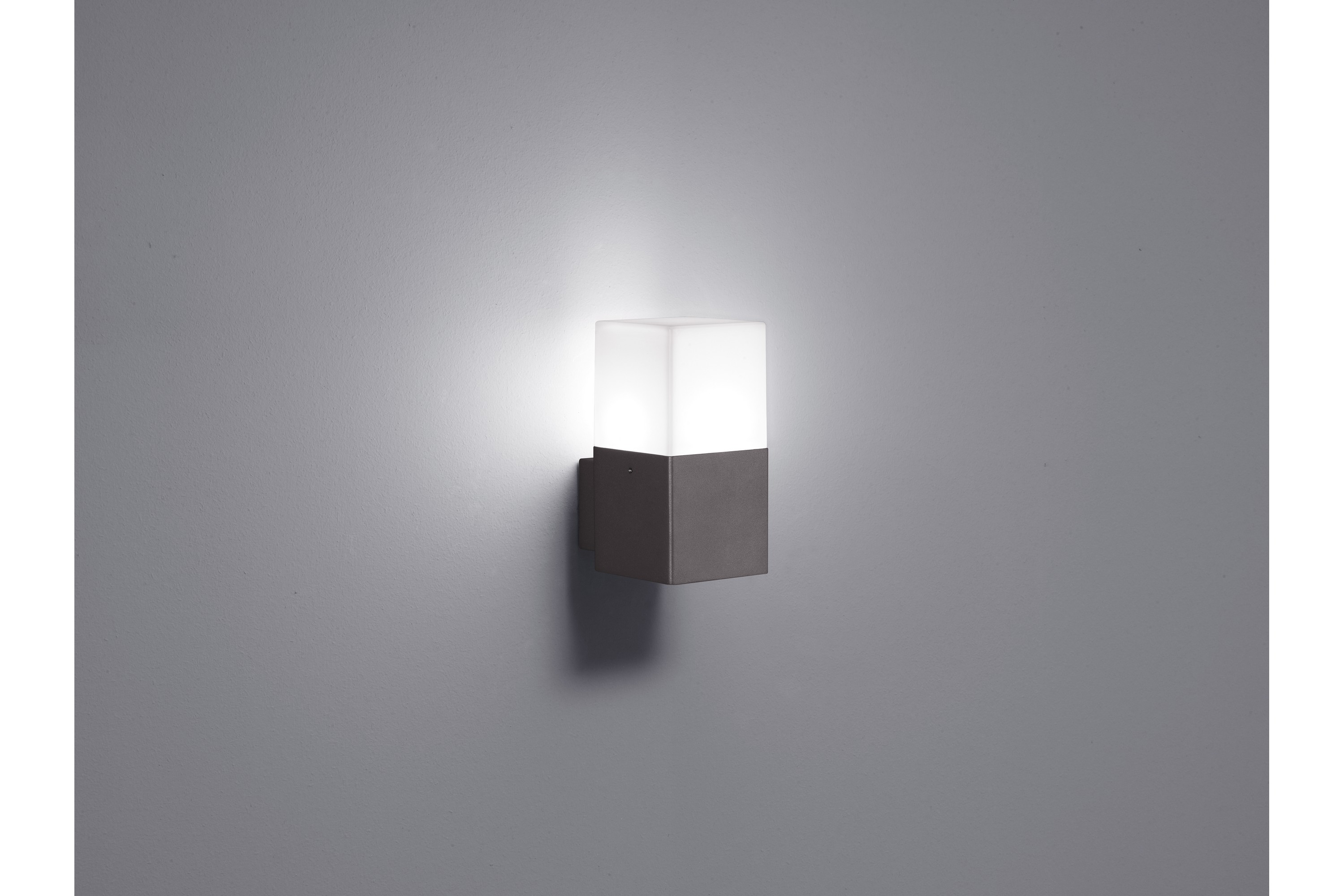 Hudson LED E14 vägglampa 1L antracit Vit