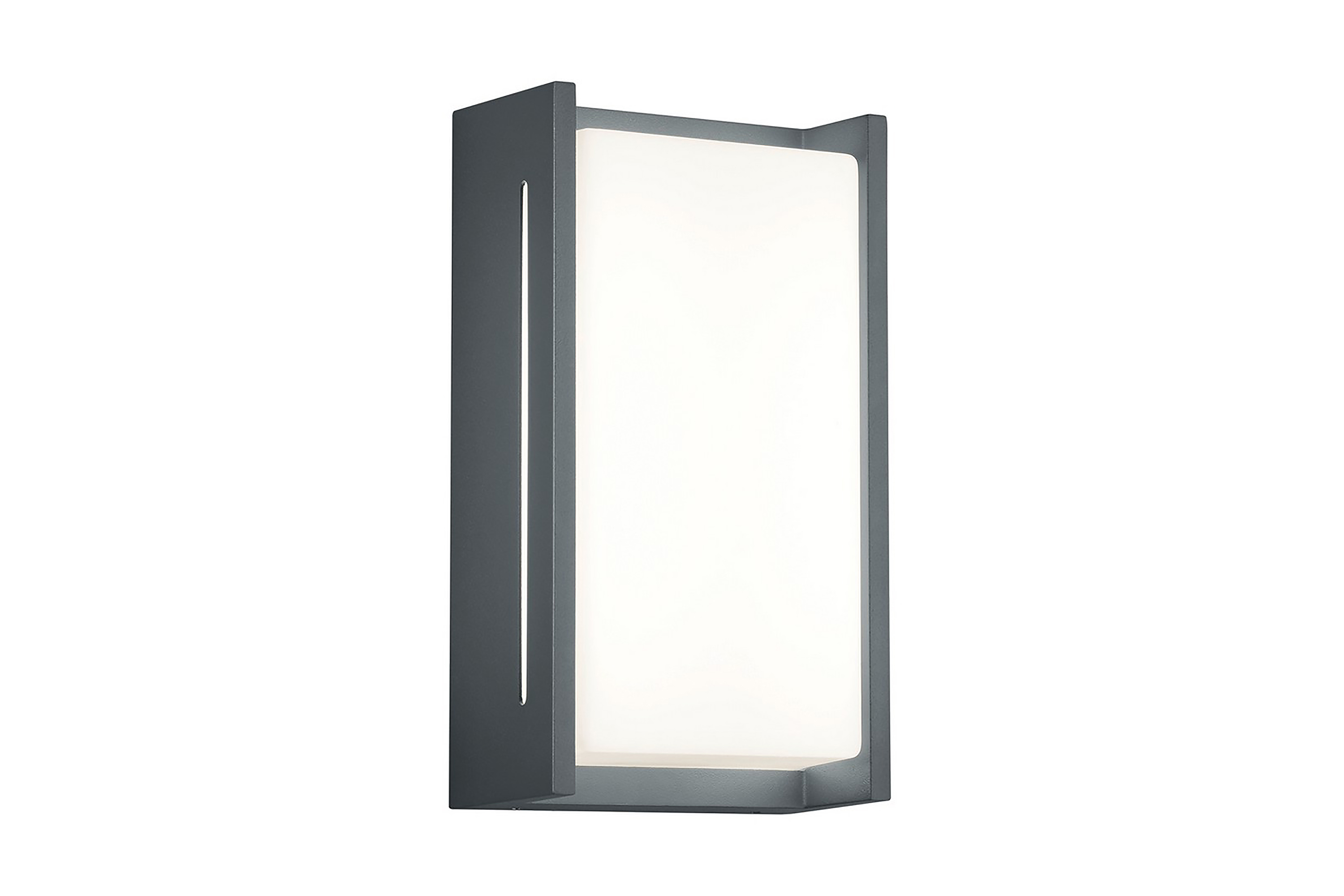 Indus LED vägglampa antracit Vit