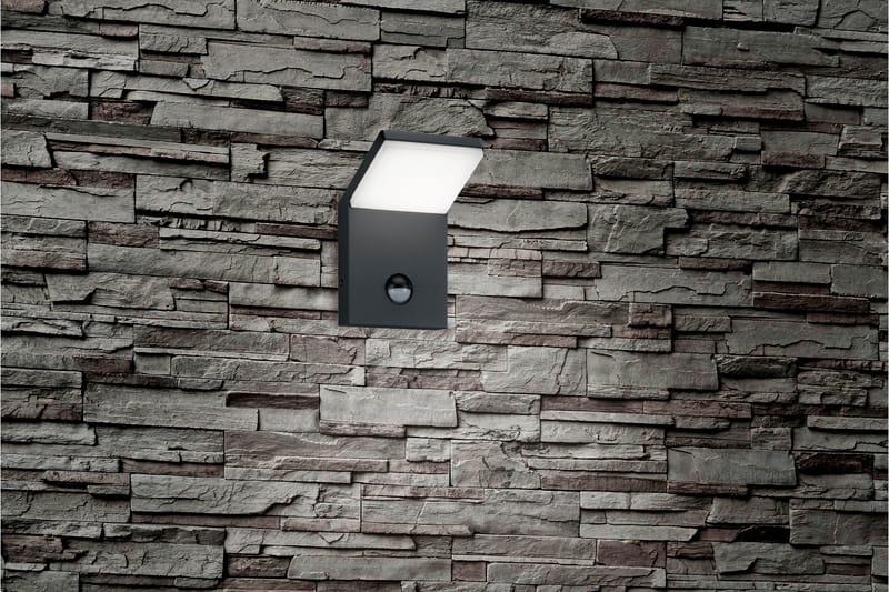 Pearl LED vägglampa rörelsessensor antracit - Antracit/Vit - Belysning - Utelampor & utomhusbelysning - Fasadbelysning & vägglyktor
