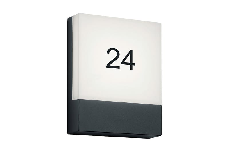 Pecos LED vägglampa / husnummer antracit - Antracit/Vit - Belysning - Utelampor & utomhusbelysning - Fasadbelysning & vägglyktor