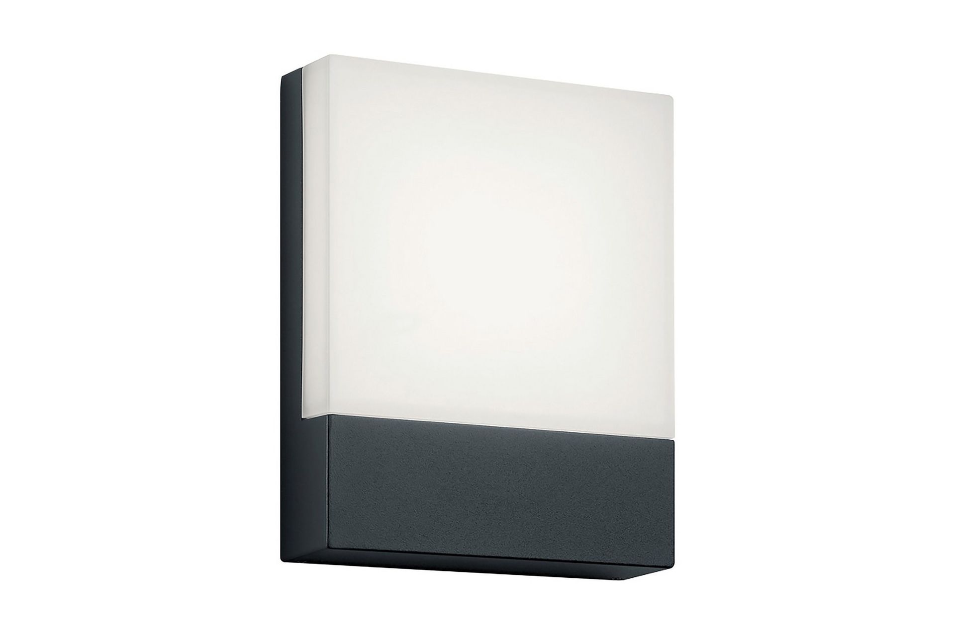 Pecos LED Vägglampa / husnummer antracit - Antracit/Vit