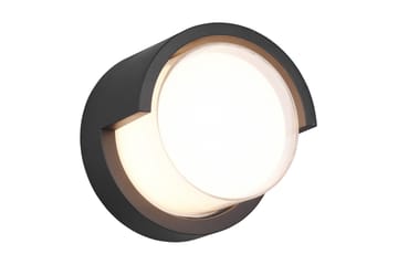 Puno LED vägglampa rund mattsvart - Matt svart - Belysning - Utelampor & utomhusbelysning - Fasadbelysning & vägglyktor