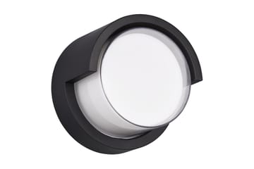 Puno LED vägglampa rund mattsvart - Matt svart - Belysning - Utelampor & utomhusbelysning - Fasadbelysning & vägglyktor