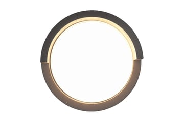 Puno LED vägglampa rund mattsvart - Matt svart - Belysning - Utelampor & utomhusbelysning - Fasadbelysning & vägglyktor