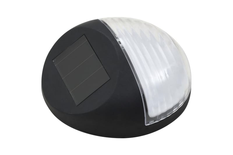 Soldrivna vägglampor 24 st LED runda svart - be Basic - Fasadbelysning & vägglyktor