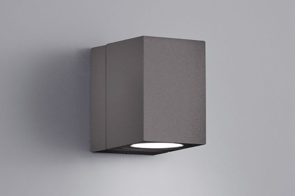 Tiber LED Vägglampa antracit - Vit