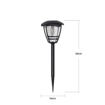 Felix Solcellspollare 45 cm - svart - Belysning - Utelampor & utomhusbelysning - Pollare