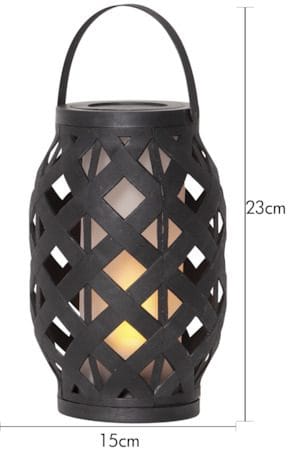 Flame Black Lykta 15 cm - svart - Belysning - Utelampor & utomhusbelysning - Bordslampa utomhus