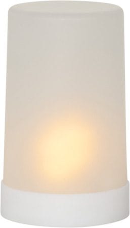 Flame Candle LED Blockljus 9 cm - vit - Belysning - Utelampor & utomhusbelysning - Bordslampa utomhus