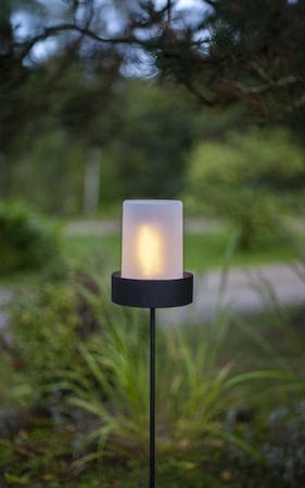 Flame Candle LED Blockljus 9 cm - vit - Belysning - Utelampor & utomhusbelysning - Bordslampa utomhus