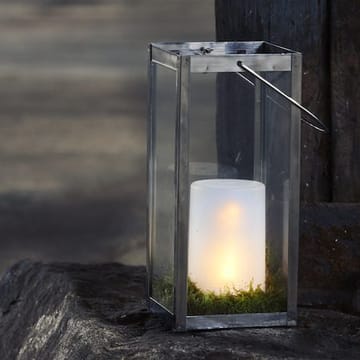 Flame Candle LED Blockljus 9 cm - vit - Belysning - Utelampor & utomhusbelysning - Bordslampa utomhus
