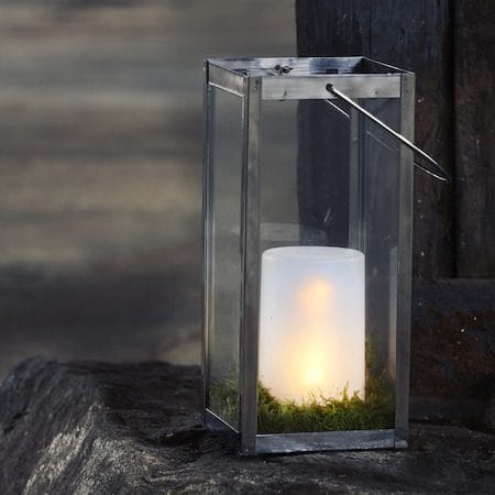 Flame Candle LED Blockljus 9 cm - vit - Belysning - Utelampor & utomhusbelysning - Bordslampa utomhus