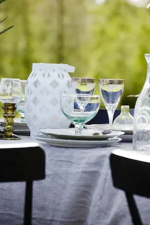 Flame Lykta 15 cm - vit - Belysning - Utelampor & utomhusbelysning - Bordslampa utomhus