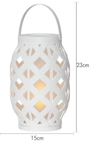Flame Lykta 15 cm - vit - Belysning - Utelampor & utomhusbelysning - Bordslampa utomhus