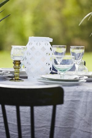 Flame Lykta 15 cm - vit - Belysning - Utelampor & utomhusbelysning - Bordslampa utomhus