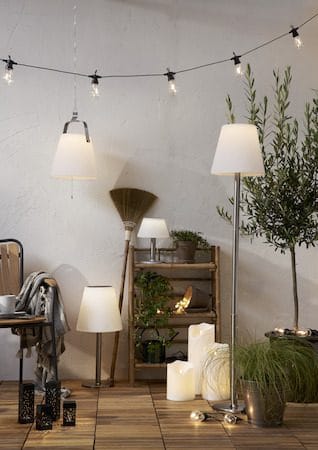 Flamme Grand LED Blockljus 20 cm - vit - Belysning - Utelampor & utomhusbelysning - Bordslampa utomhus
