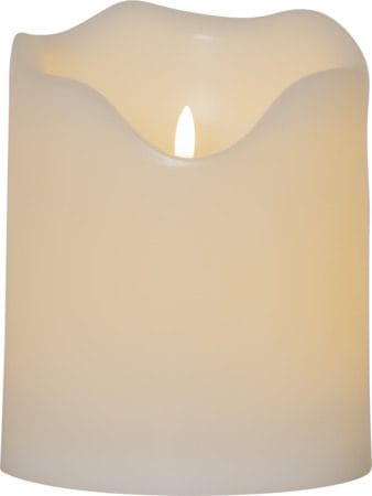 Flamme Grand LED Blockljus 20 cm - vit - Belysning - Utelampor & utomhusbelysning - Bordslampa utomhus